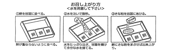 「水もどり餅」の作り方